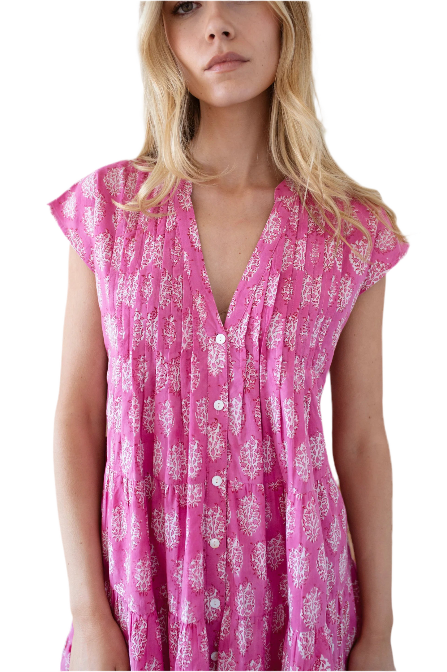 Mackenzie Dress-Magenta Meadows