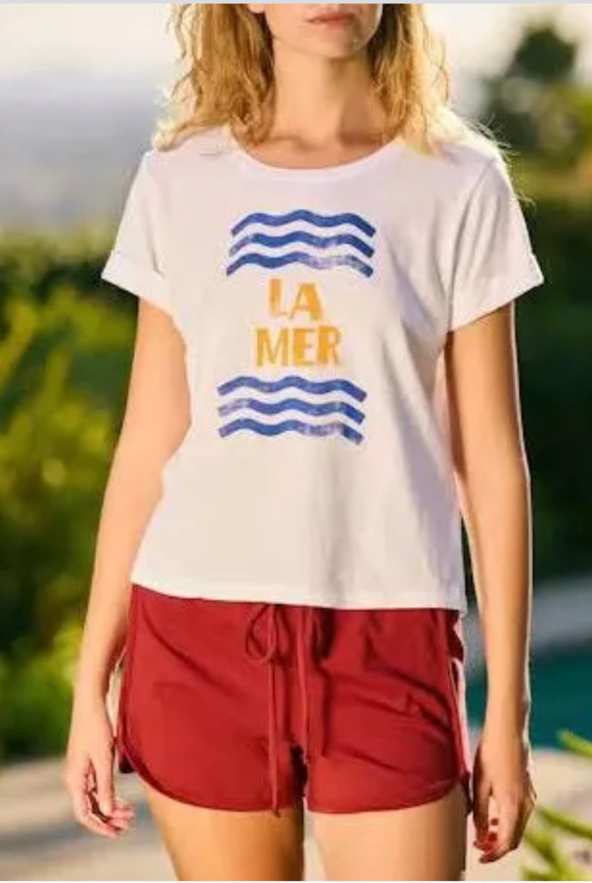 La Mer Rolled Sleeve Tee
