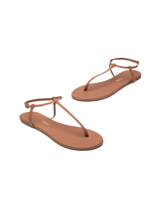 Mariana T Strap Sandal- Au Naturale