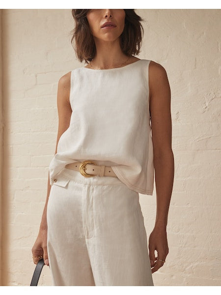 Daeja Tank Top- Vintage White