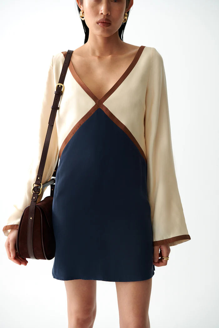 Alba V Neck Dress- Twilight
