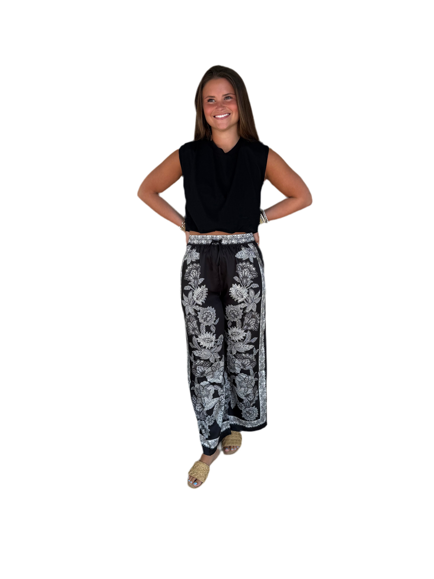 High Waist Full Length Pants