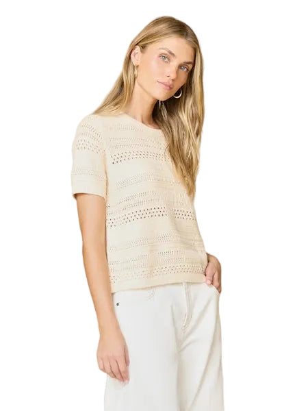 Ina Short Sleeve Sweater- Glaze