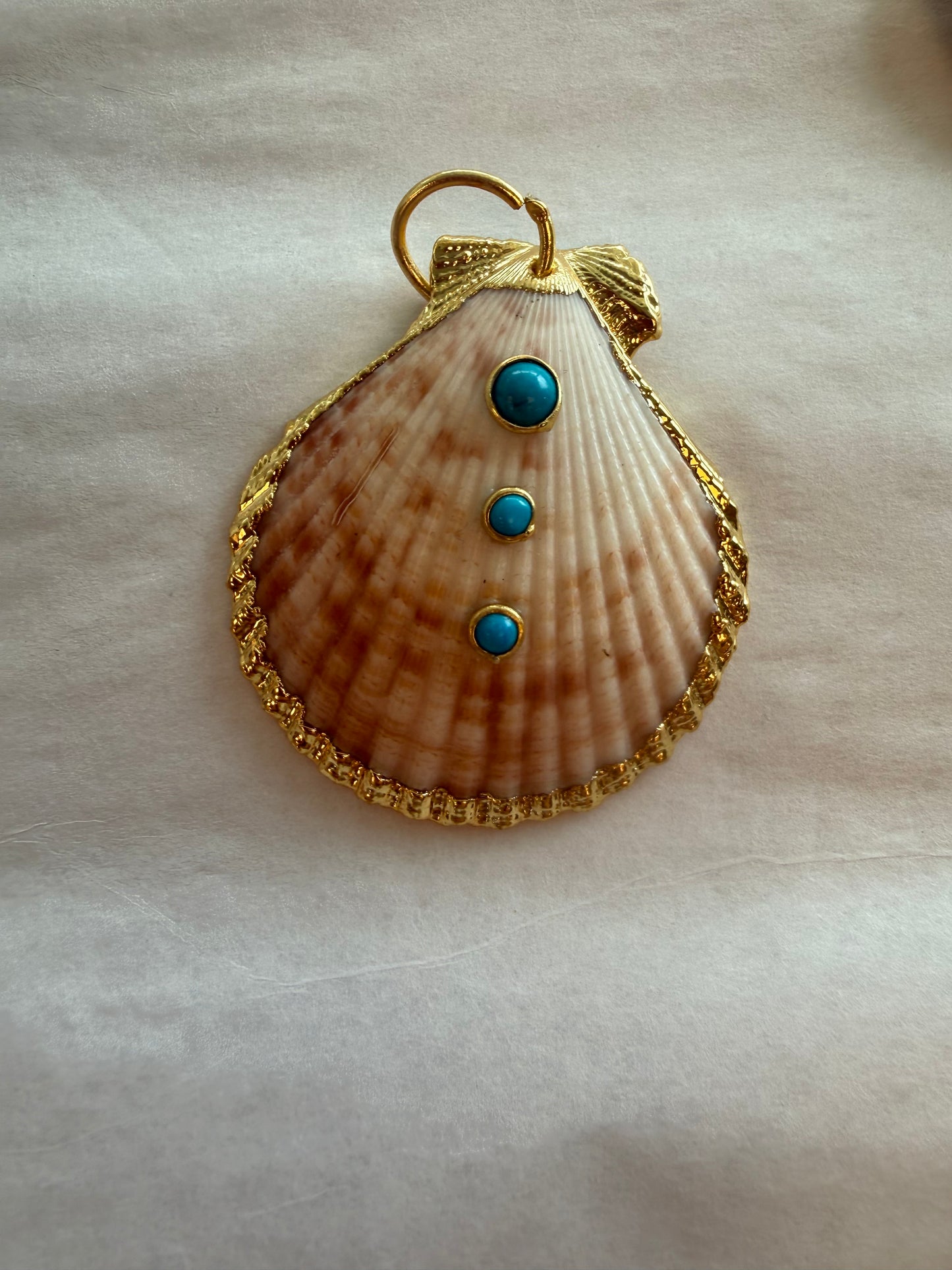 Scallop Seashell Pendant