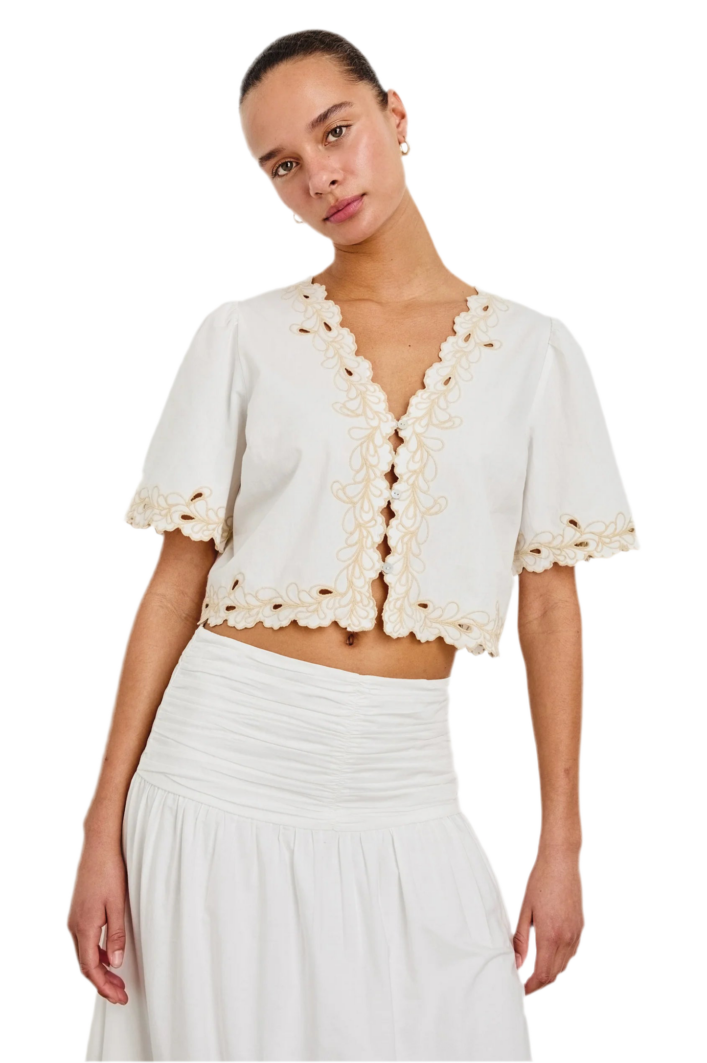 Cataluna Top- White