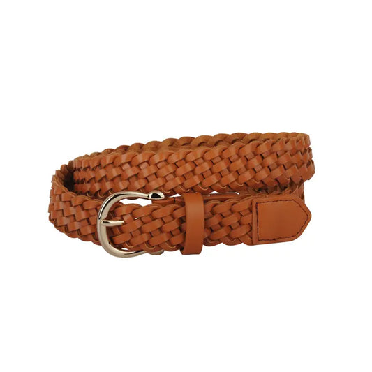 Classic Braided Belt- Tan