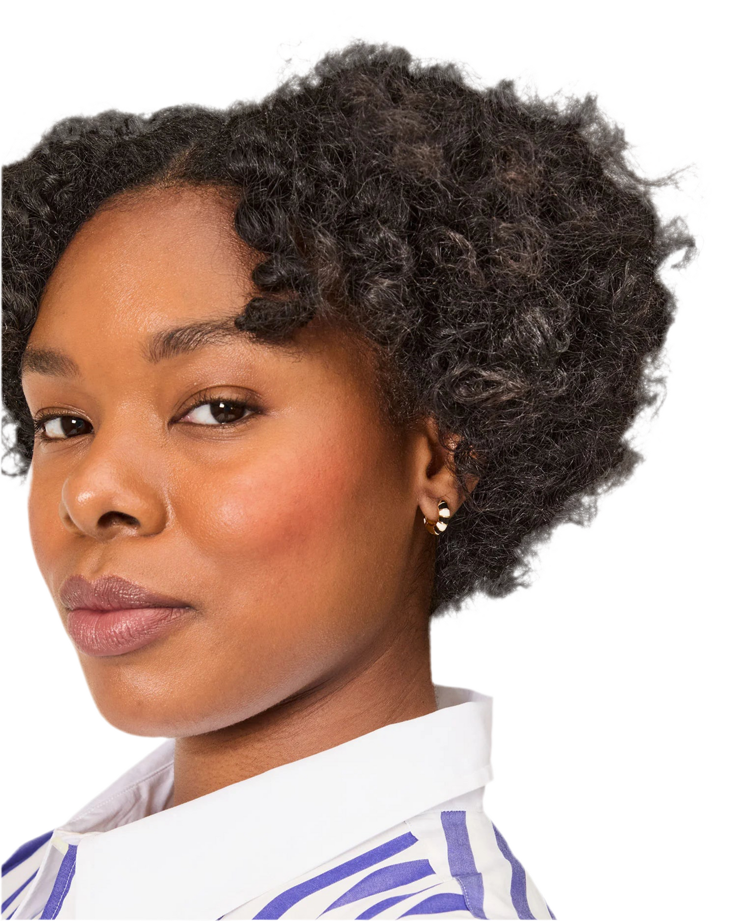 Enamel Huggie- Black/White