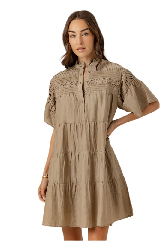 Armandine Dress- Stone