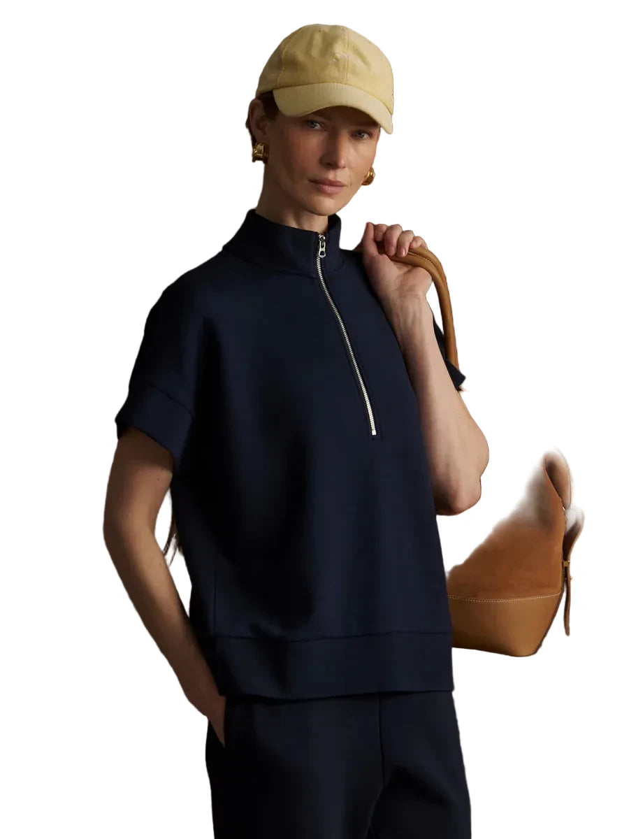 Ritchie Short Sleeve Sweat- Navy