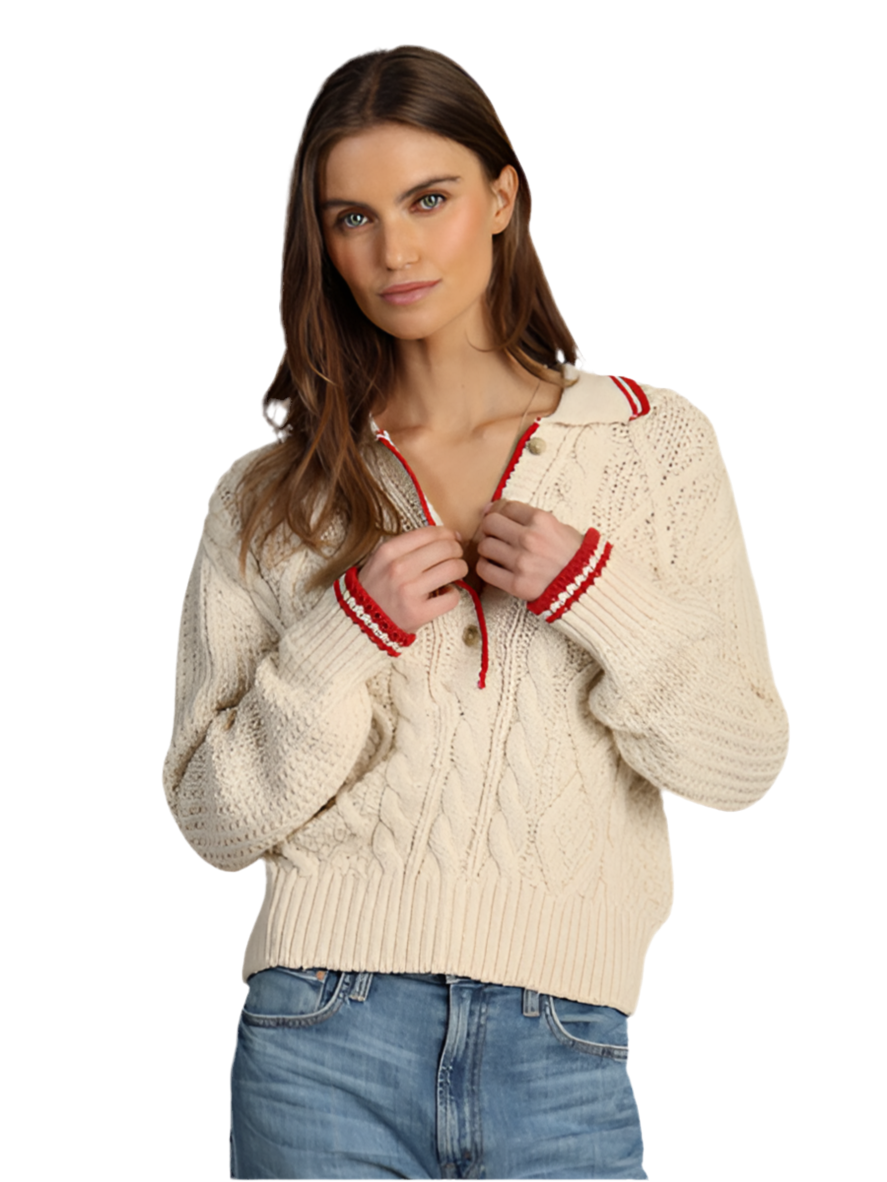 Charlotte Cable Sweater- Natural