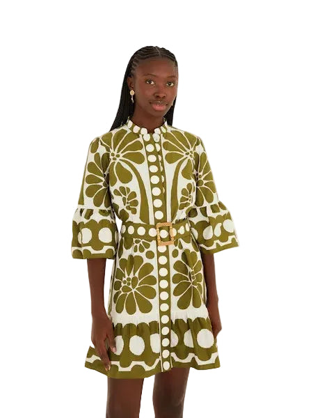 Palermo Mini Dress-Green