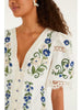 Countryside Land Embroidered Blouse- White