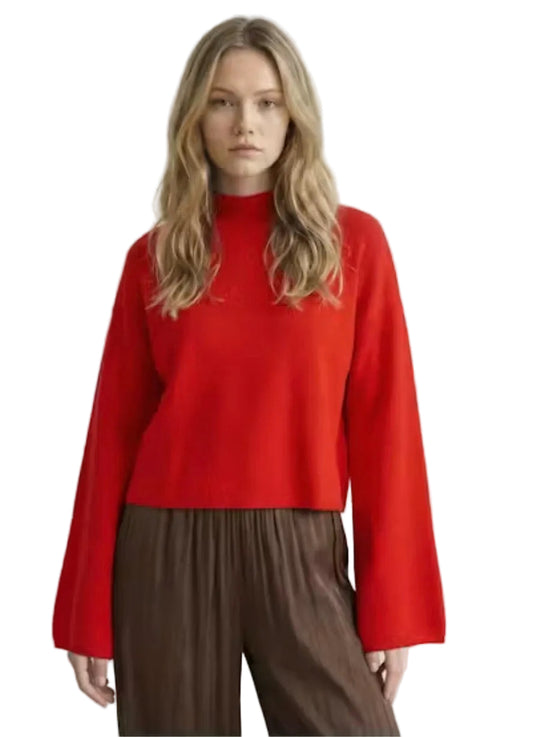 Chuck Turtleneck Sweater- Red