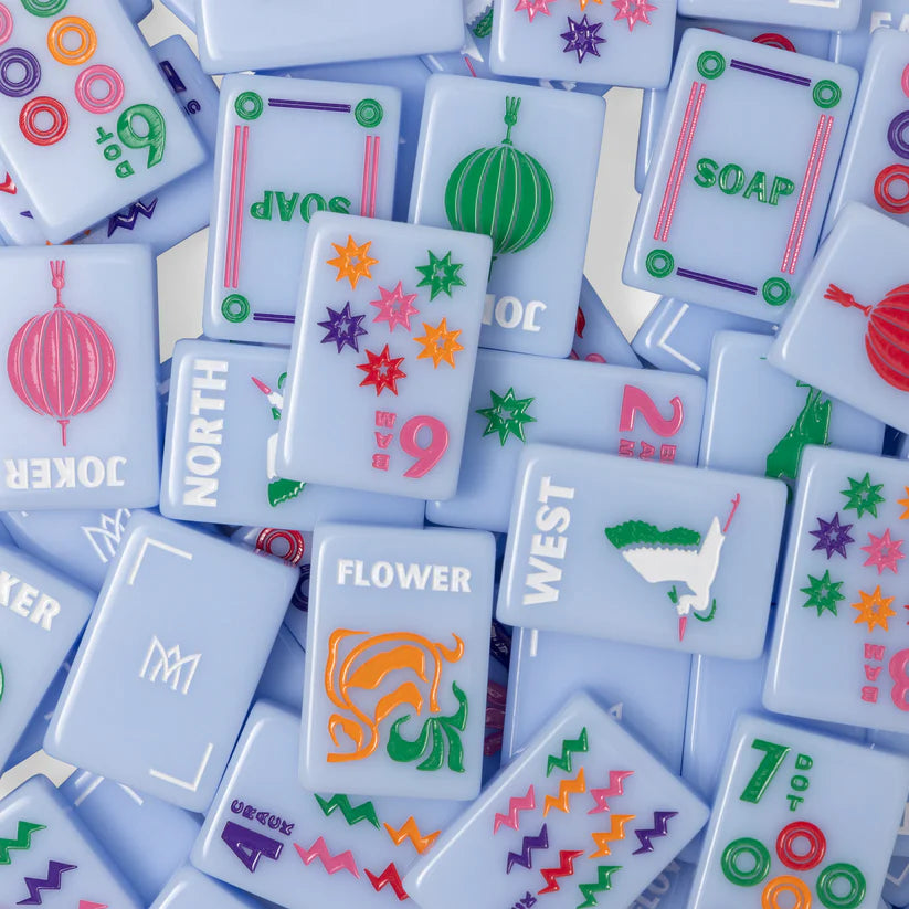 Signature Classic Mahjong Tiles- Blue
