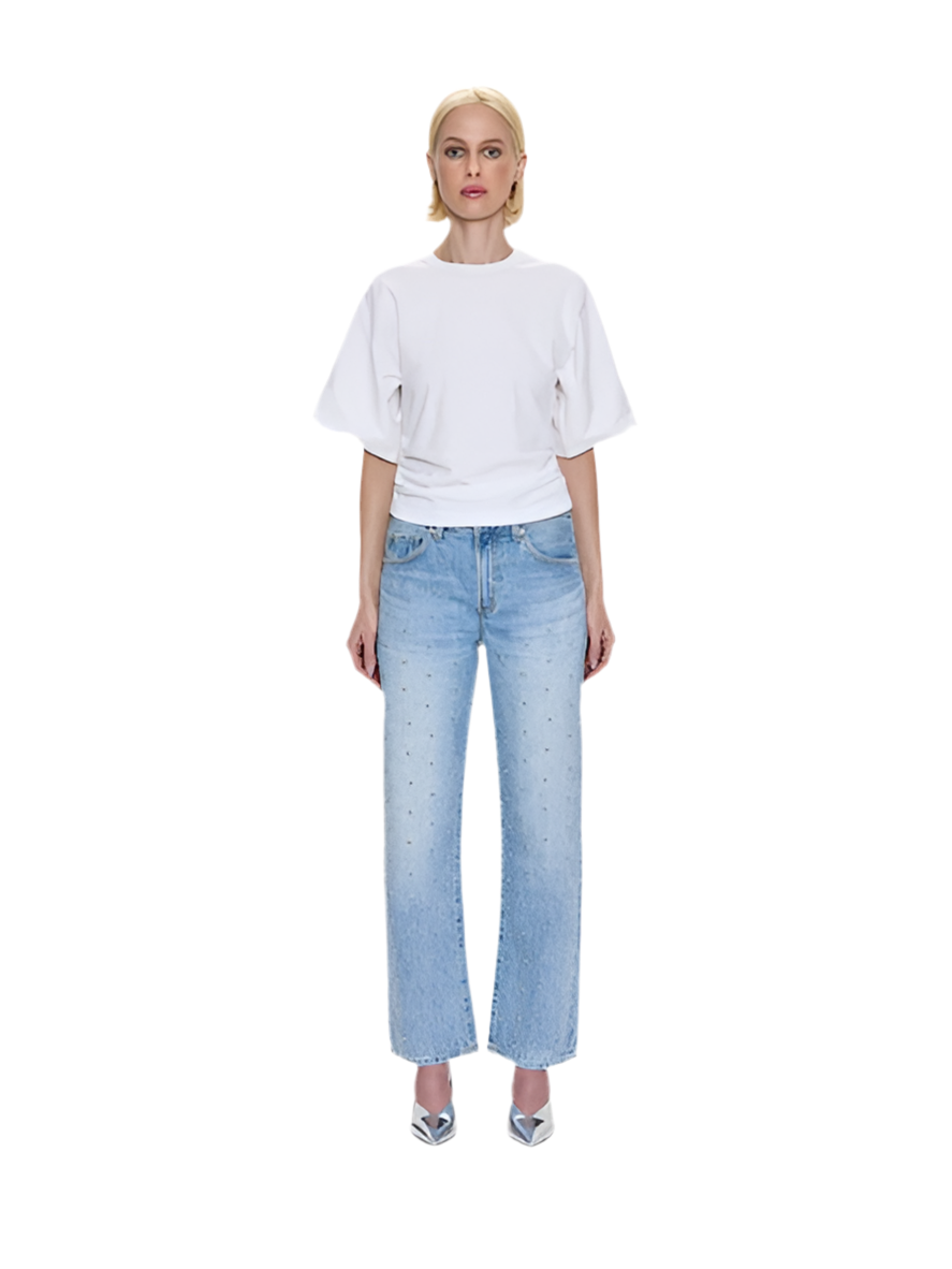 Lexi Studded Bowed Straight Jena- Aries