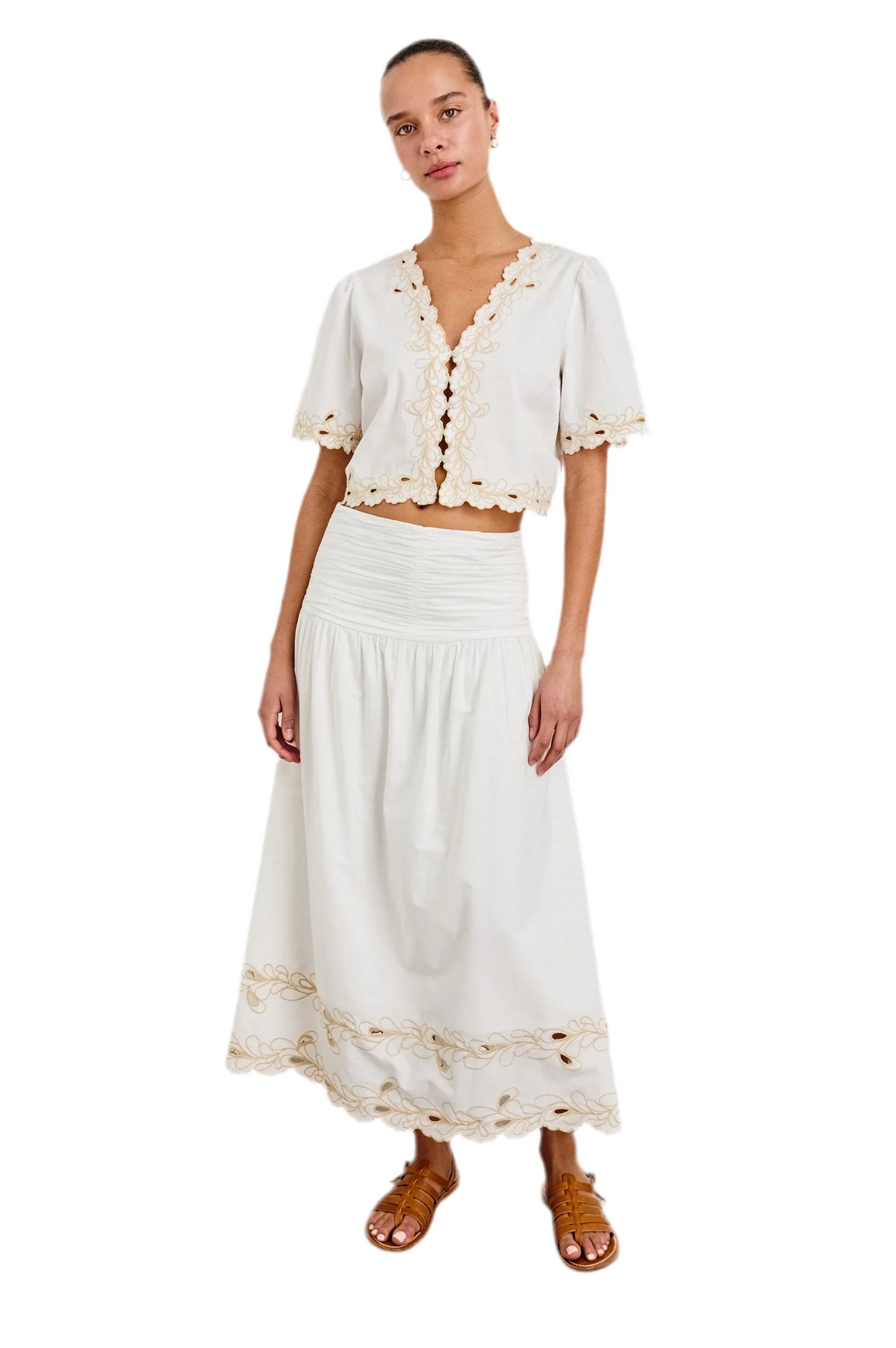 Cataluna Top- White
