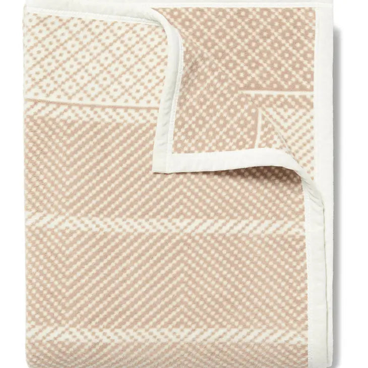 Old Port Herringbone Beige Original Blanket