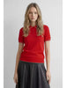 Springsteen Knit Polo- Red/Pink