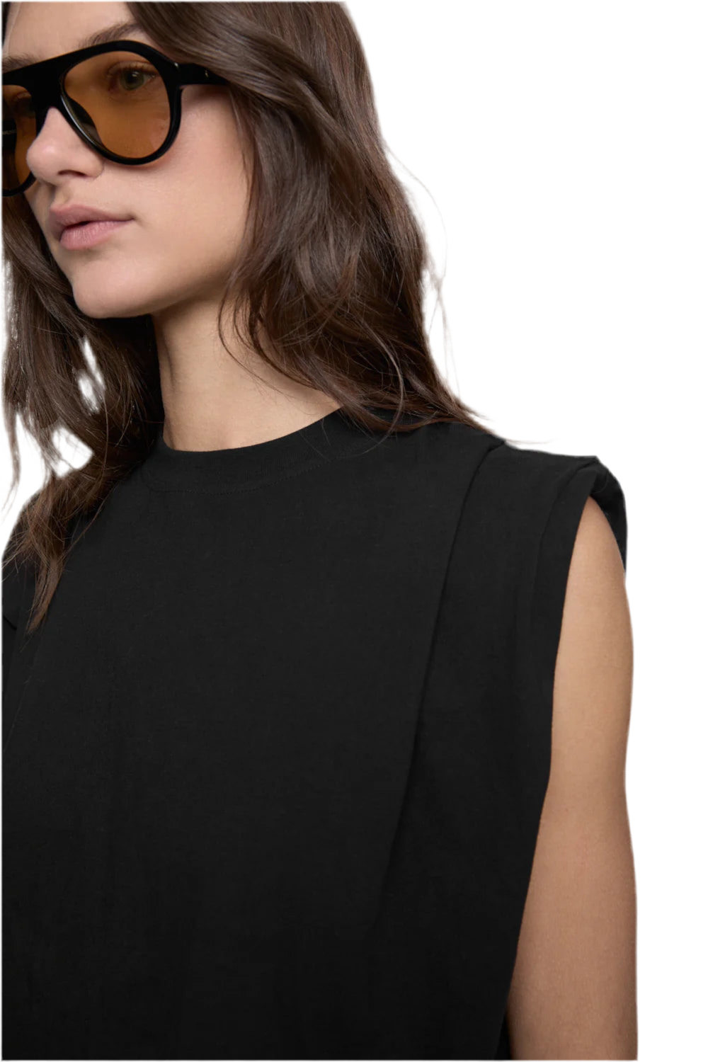 Holly Sleeveless Top- Black