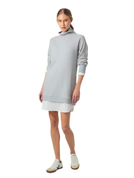 Palma Layered Dress- Heather Grey