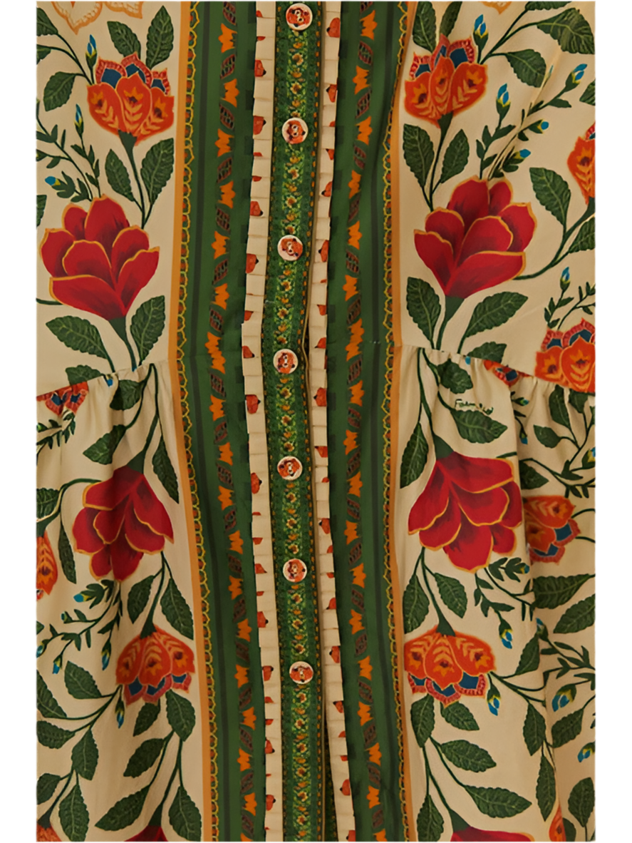 Garden Tapestry Maxi Dress