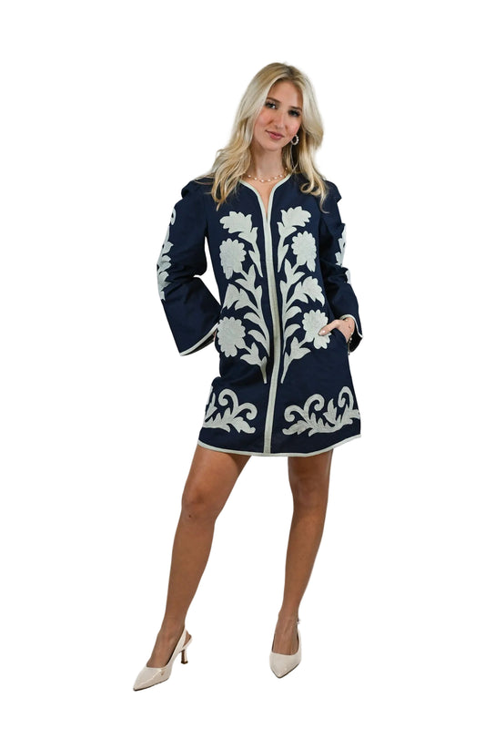 Miriam Mini Dress- Vintage Thistle