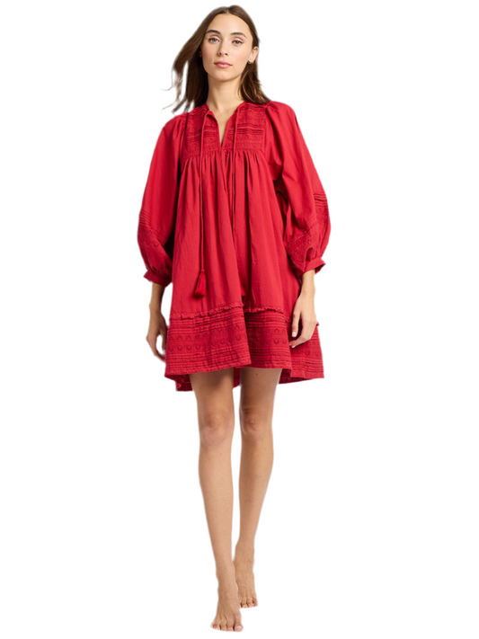 Daisy Dress in Cherry Lace