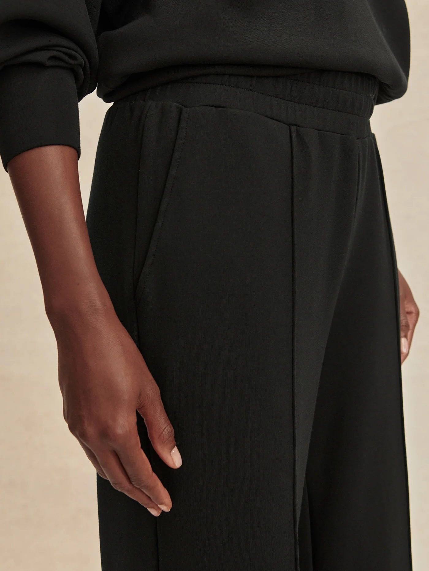 Wide Leg Pant 28"- Black