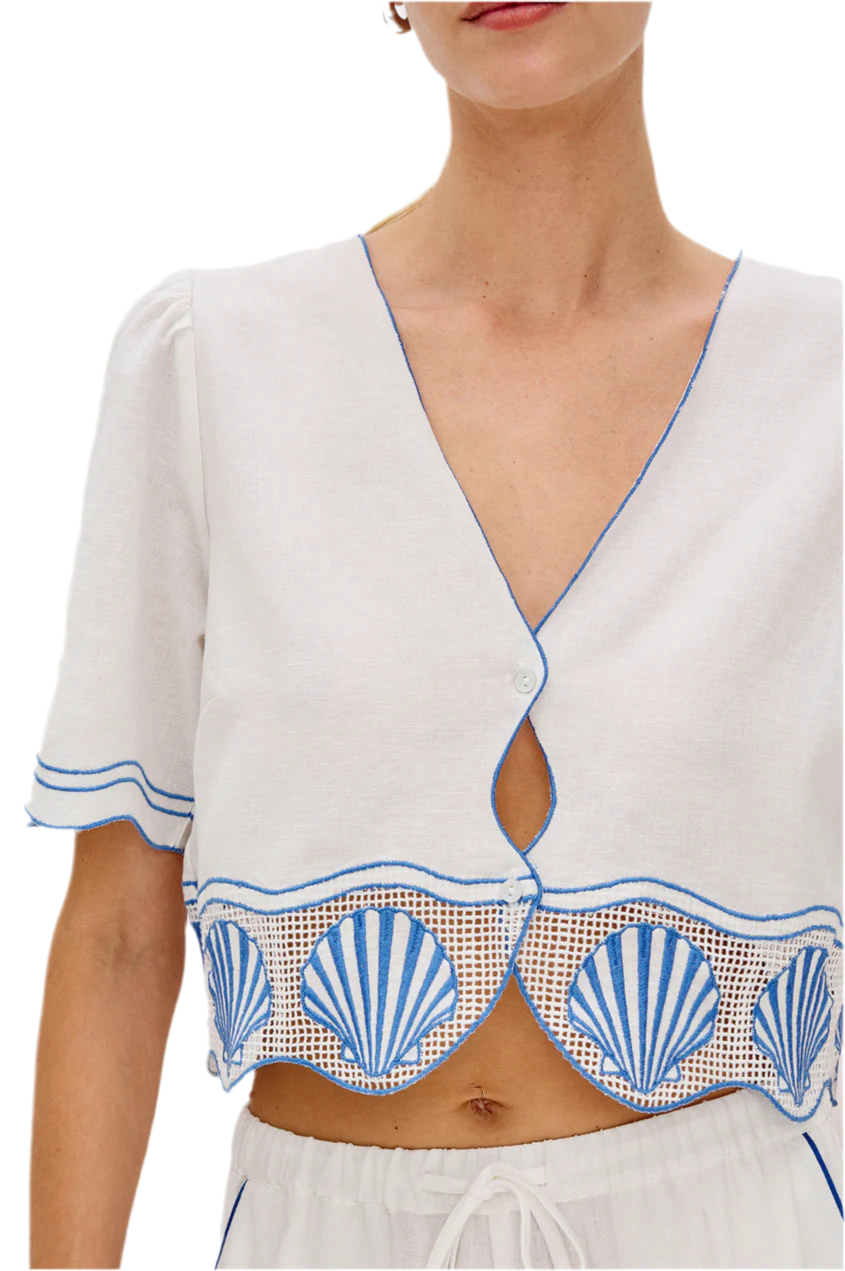 Venice Linen Shell Top