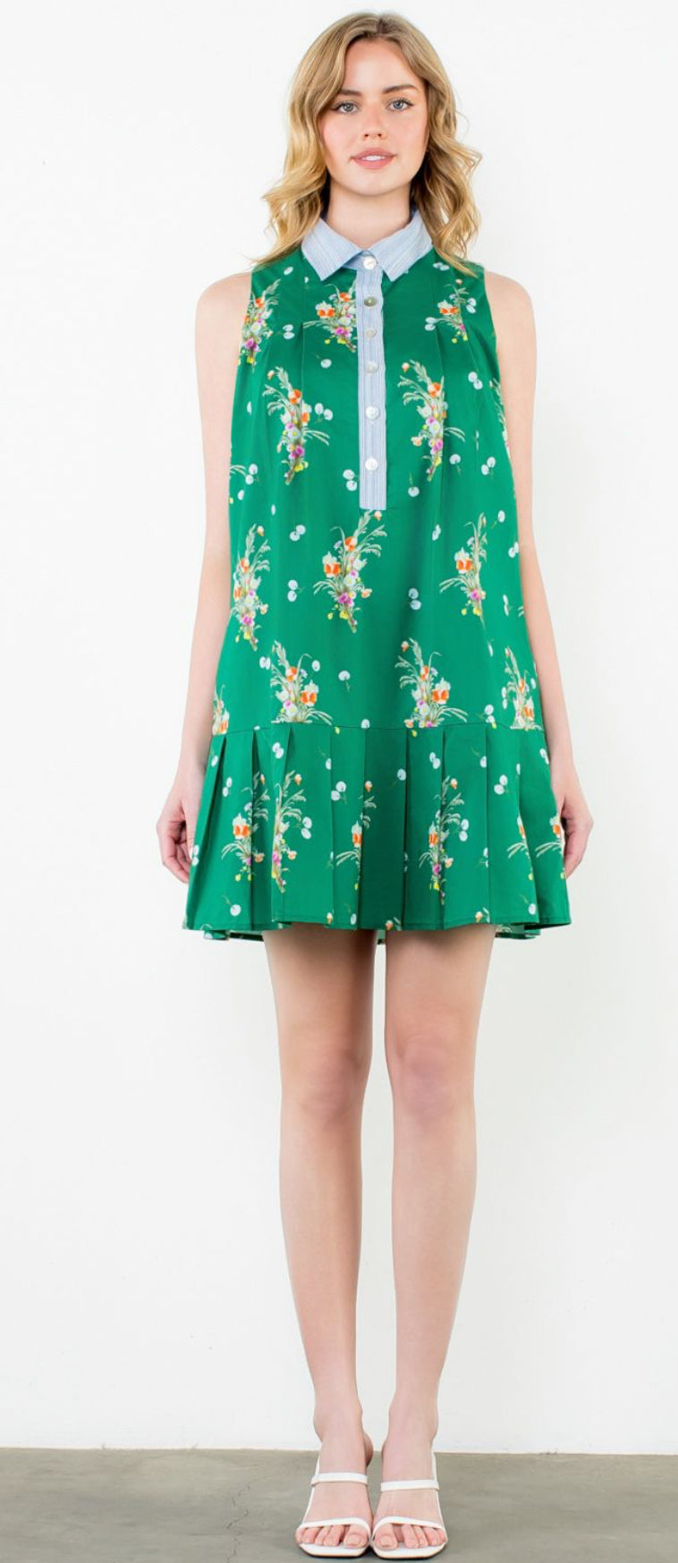 Floral sleeveless dress