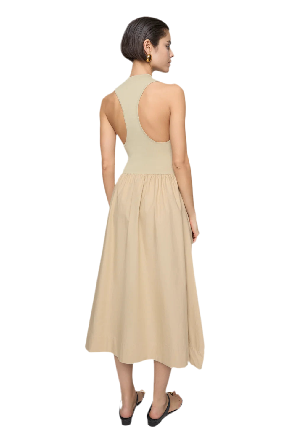 Belle Combo Tank Dress- Whisper