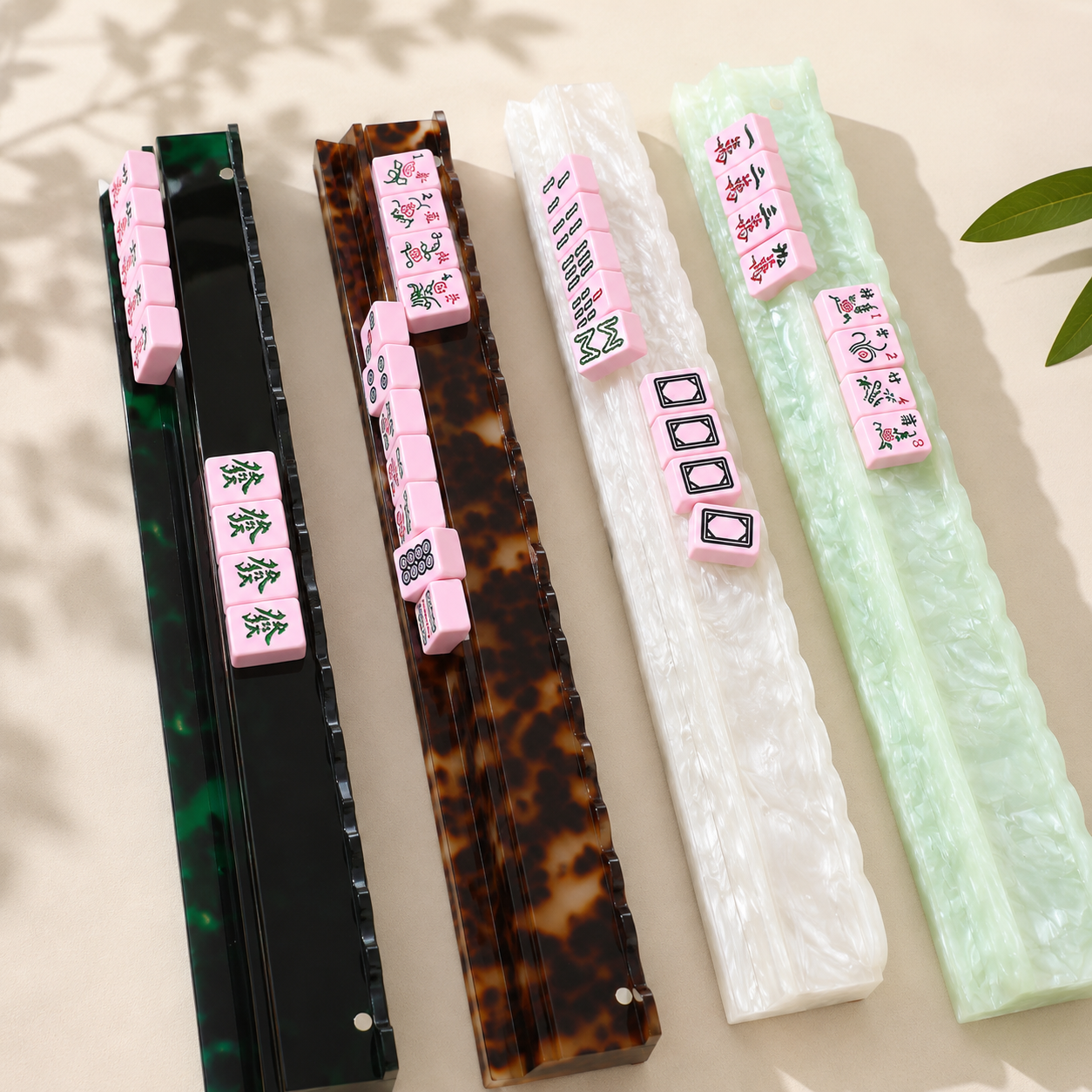20" Acrylic Pushers (Set of 4): Pearl White
