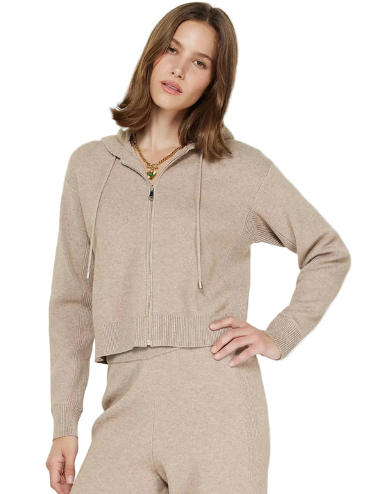 Cropped Zip Hoodie- Mullet