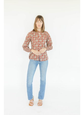 Magnolia Long Sleeve Shirt- Pecan
