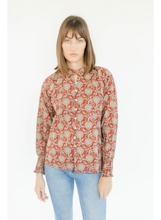 Magnolia Long Sleeve Shirt- Pecan