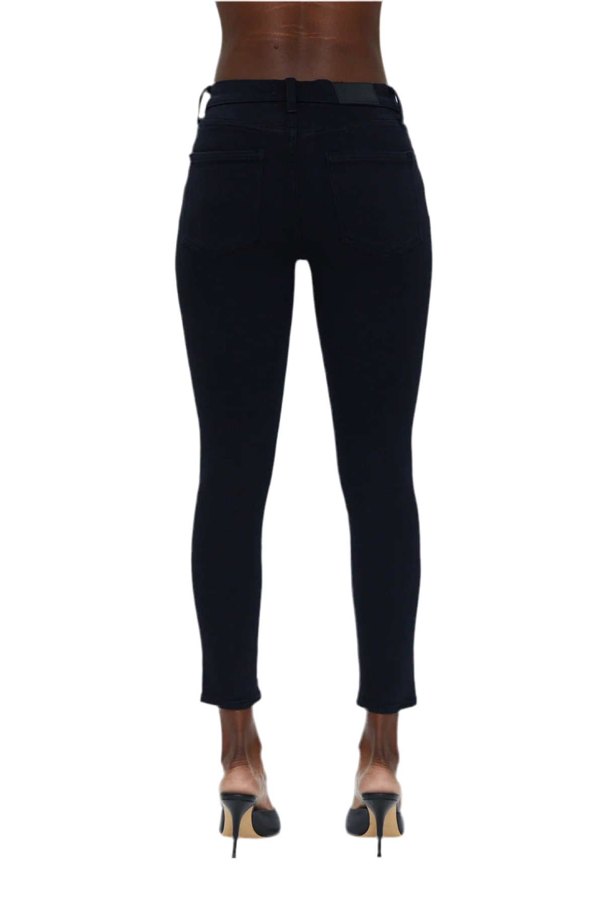 Audrey Mid Rise Skinny- Dark Vinyl