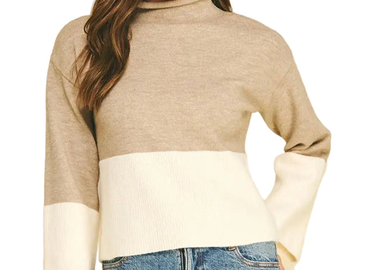 Color block knit Sweater