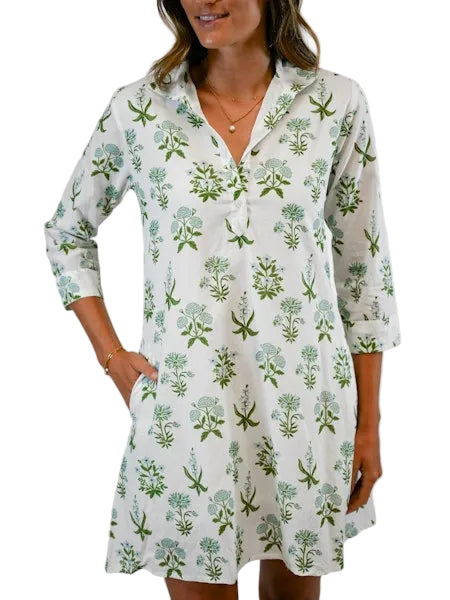 Sully Mandarin Dress- Wildflower