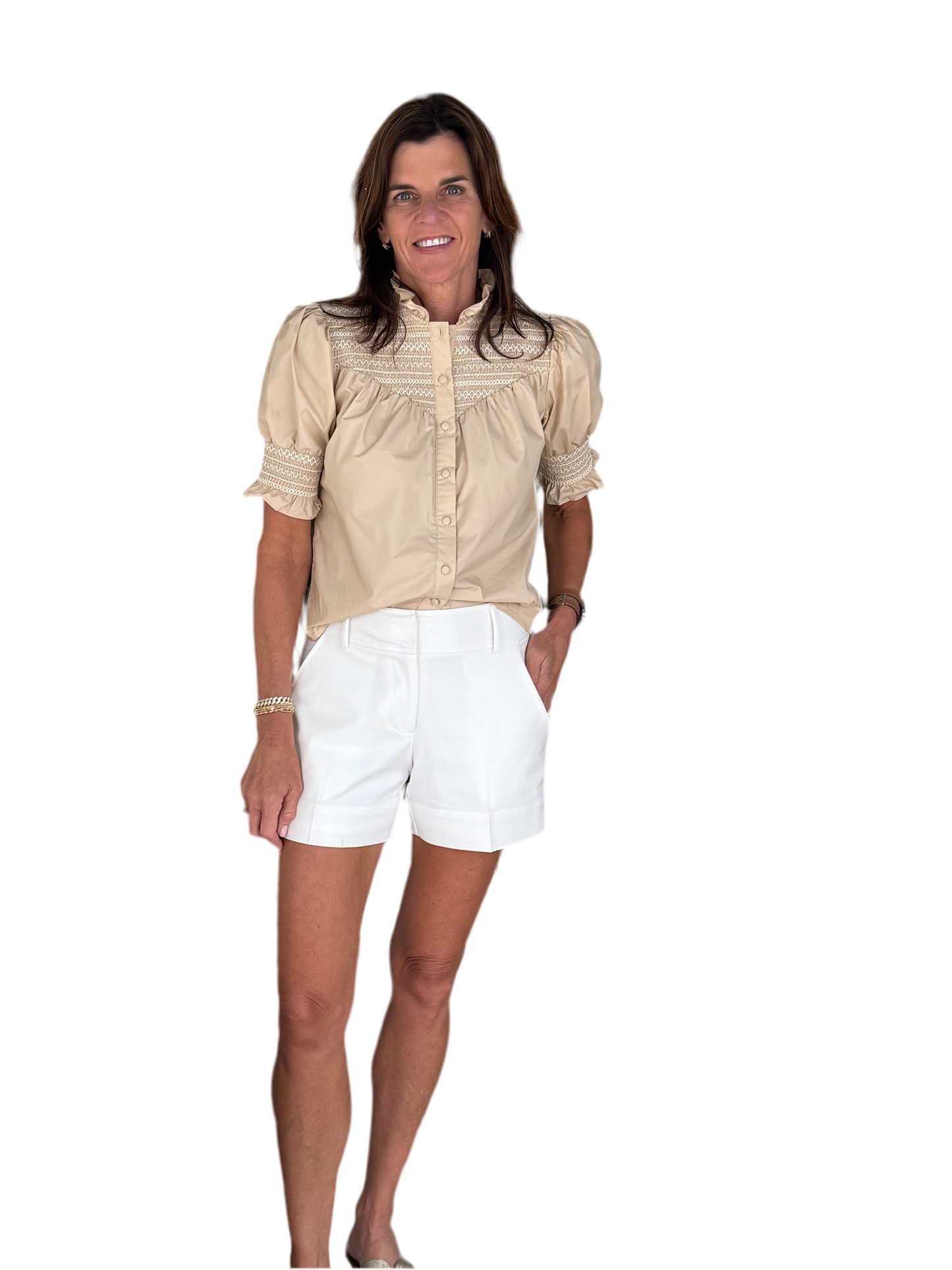 Nicole Shirt- Tan
