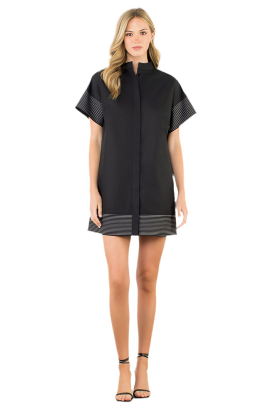 Short Sleeve Button Down Dress