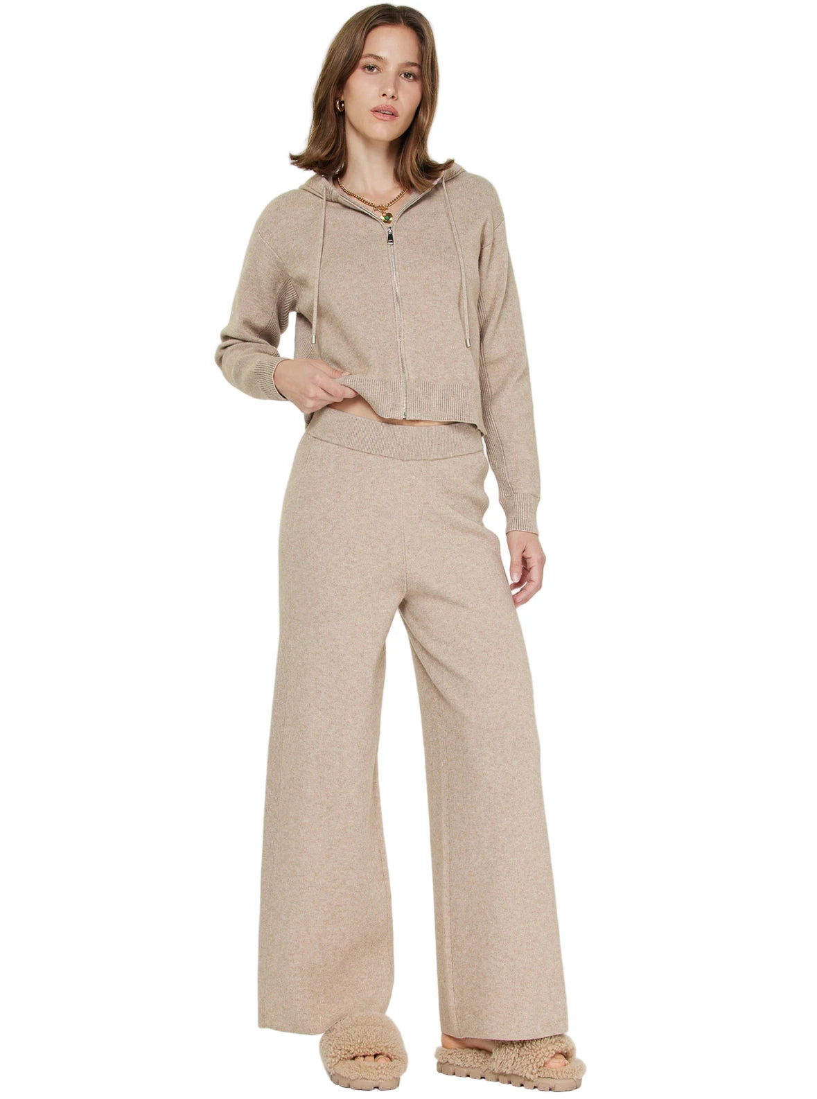 Cropped Zip Hoodie- Mullet