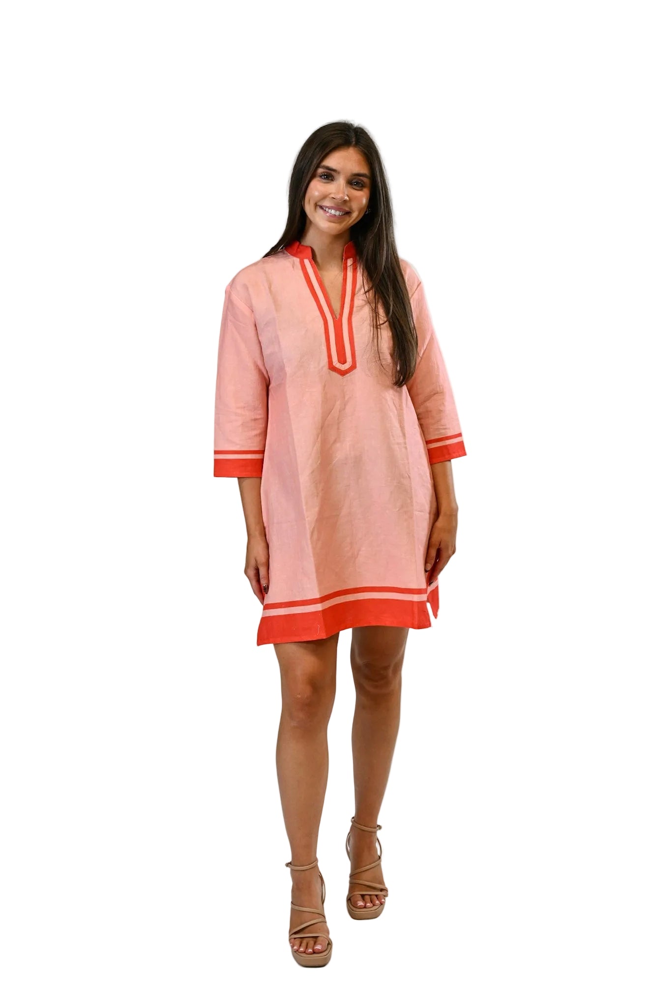 Amaya Tunic Dress- Daiquiri