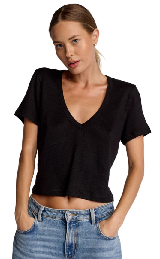 Linen Sister Tee- Black
