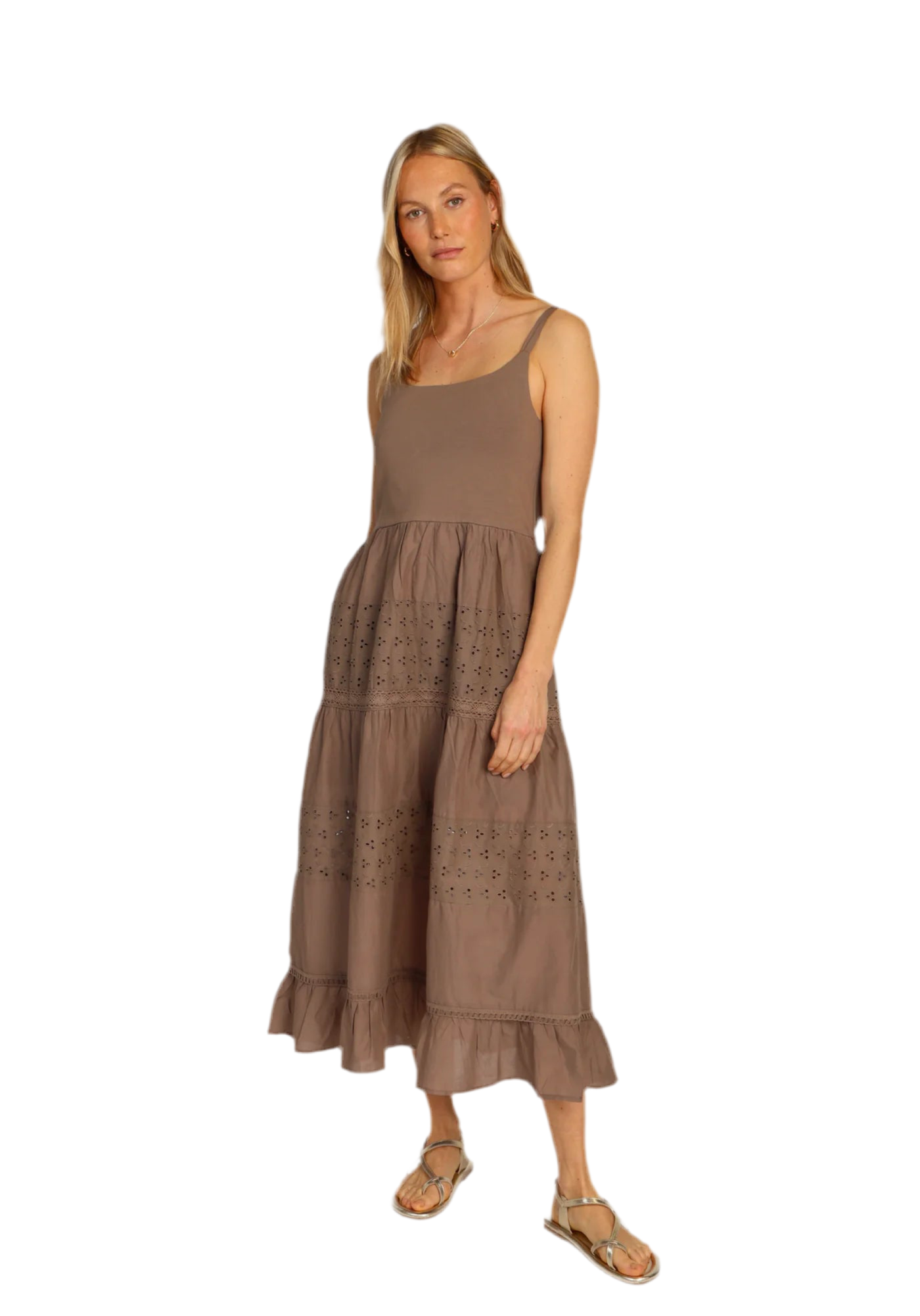 Victoria Dress- Brown