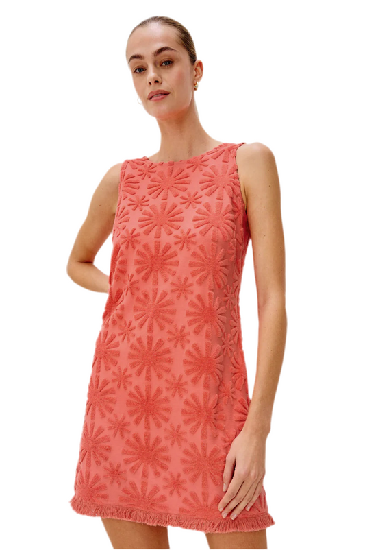 Ginger Terry Mini Dress- Red