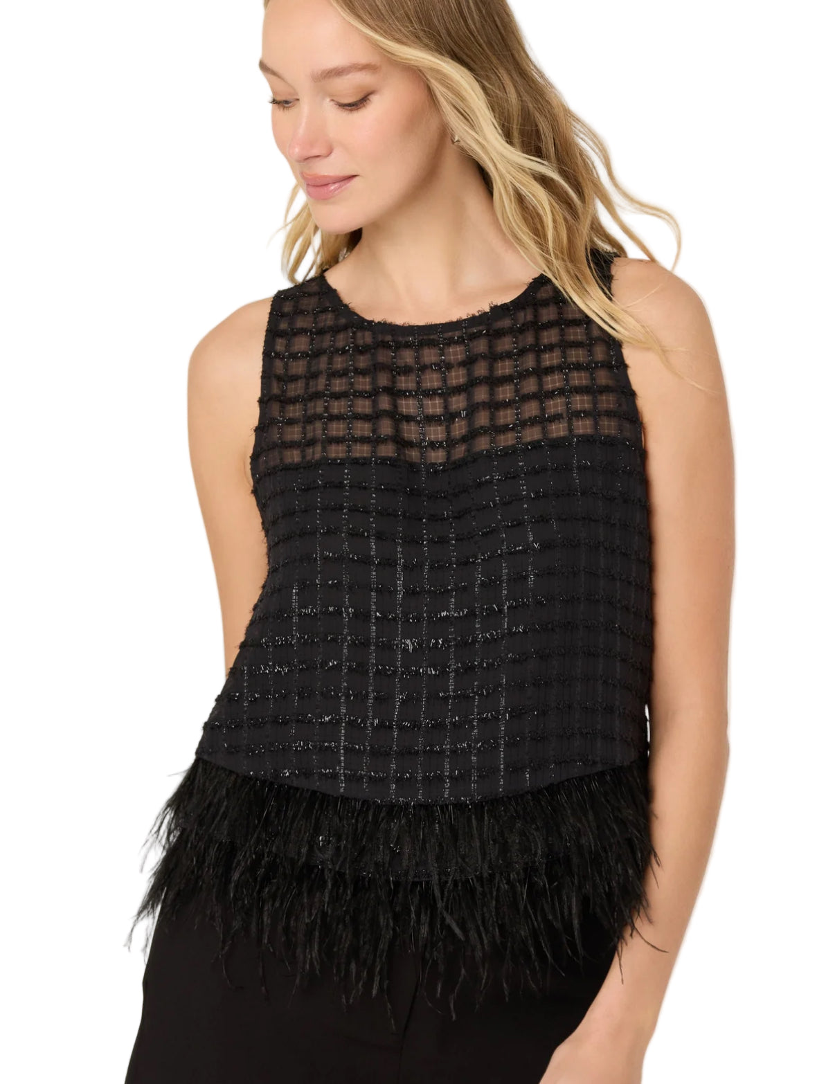 Etheos Feather Top- Black