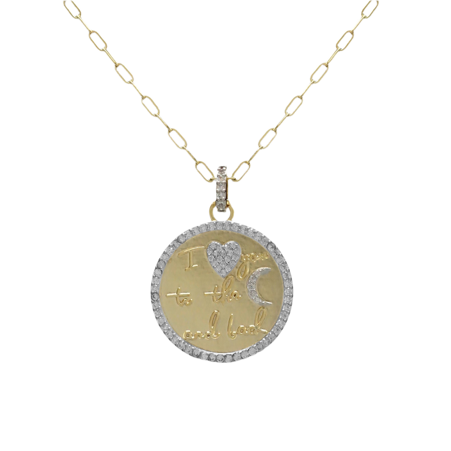 "I love you to the moon" Pendant Necklace