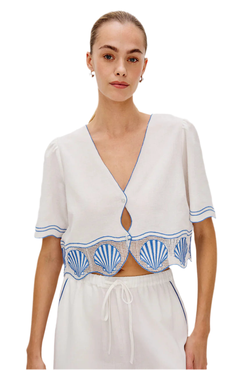 Venice Linen Shell Top