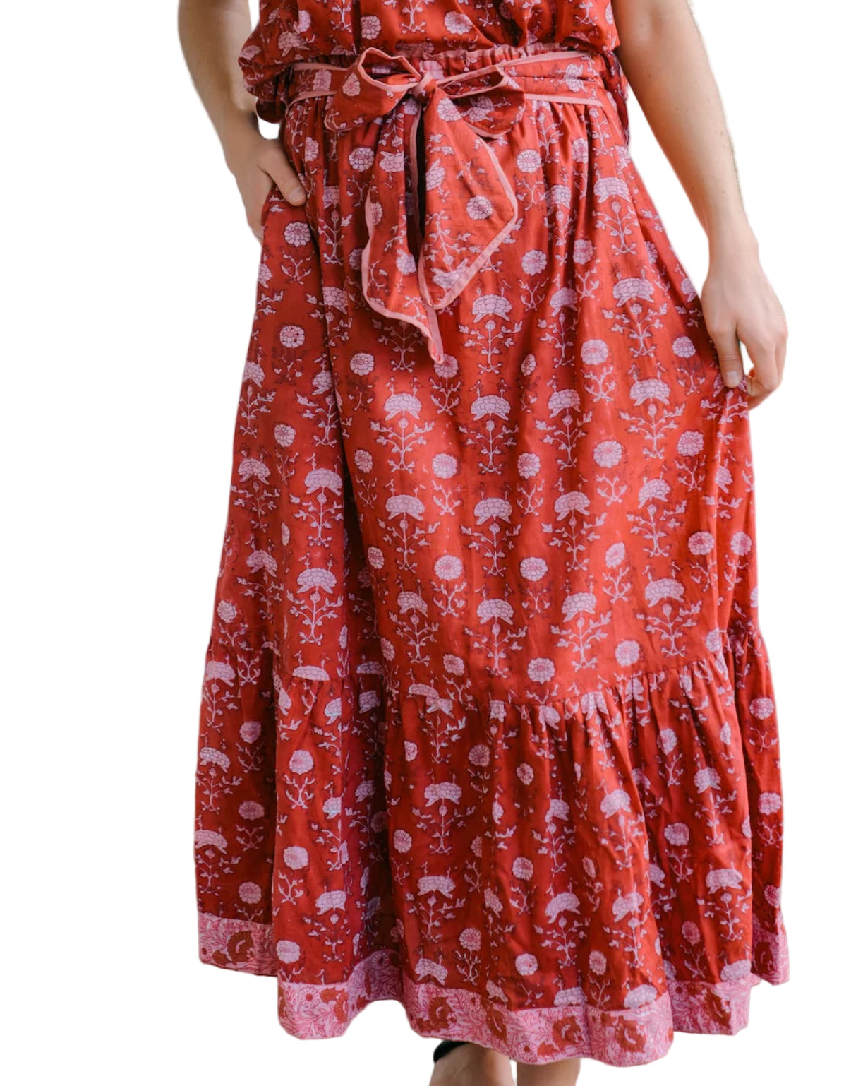 Addison Maxi Skirt- Merlot