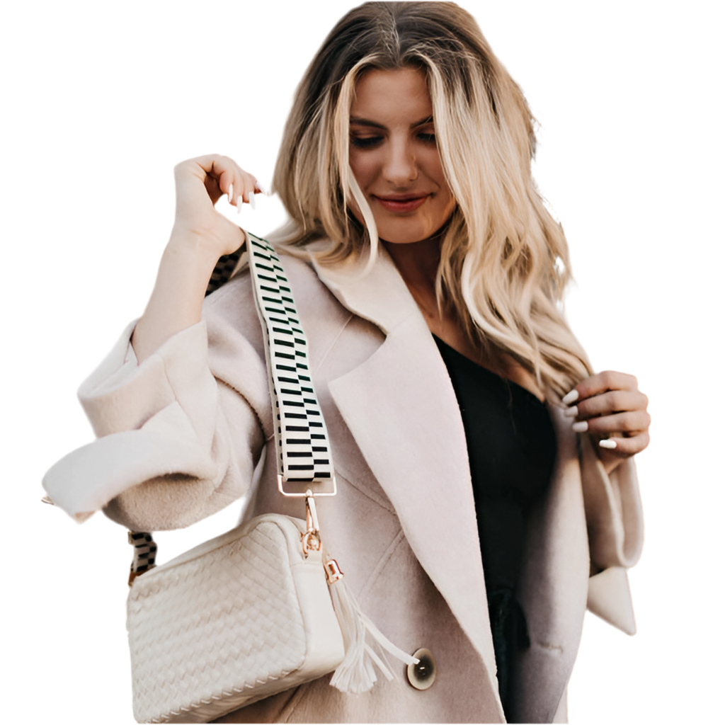 Woven Willow Camera Crossbody- Cream